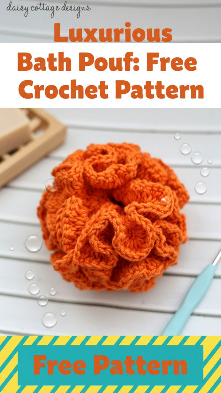 Luxurious Bath Pouf Free Crochet Pattern