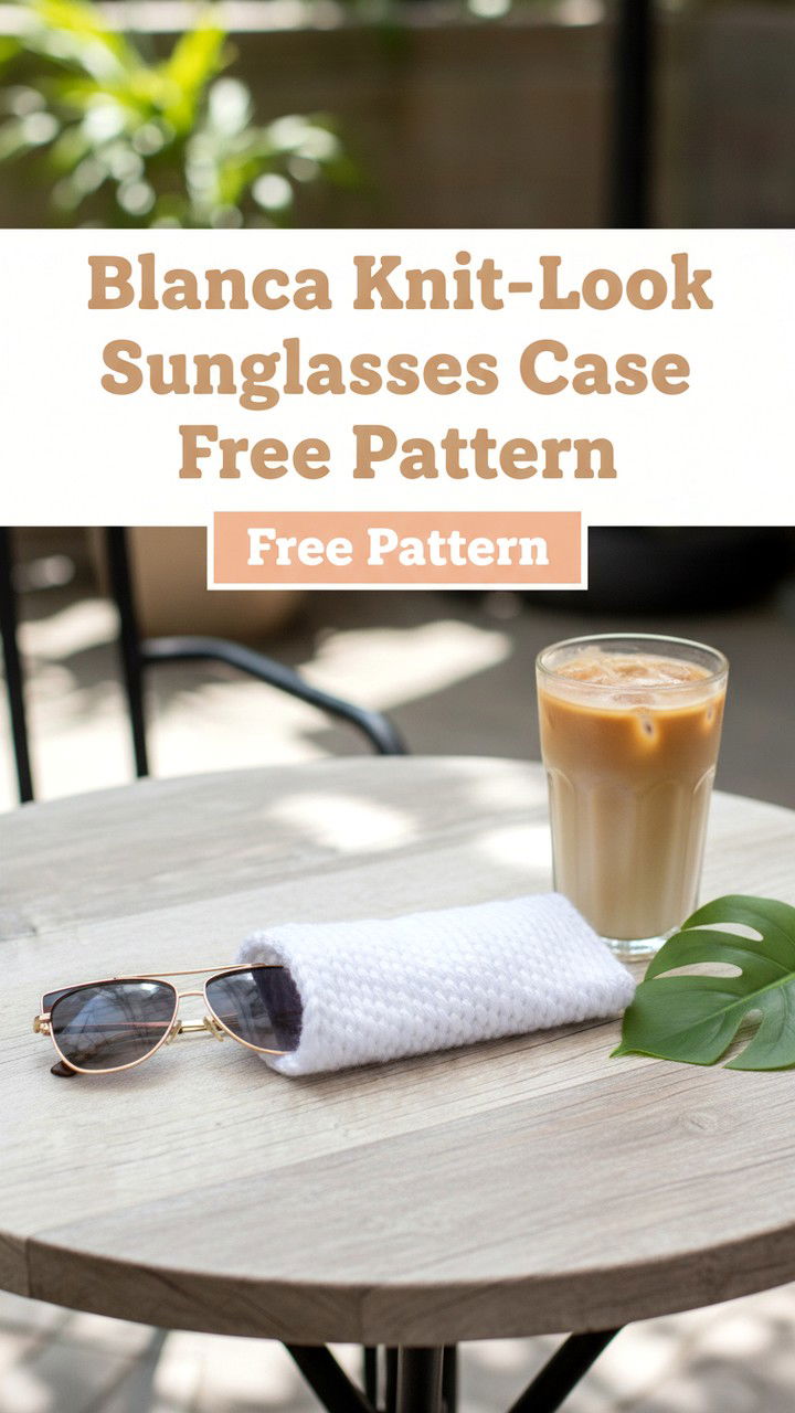 Blanca Knit Look Sunglasses Case Free Crochet Pattern