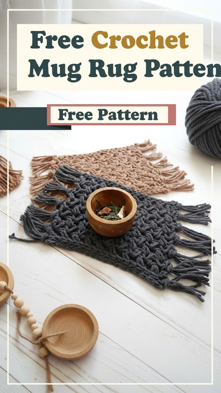 Essential Free Crochet Mug Rug Pattern for Beginners