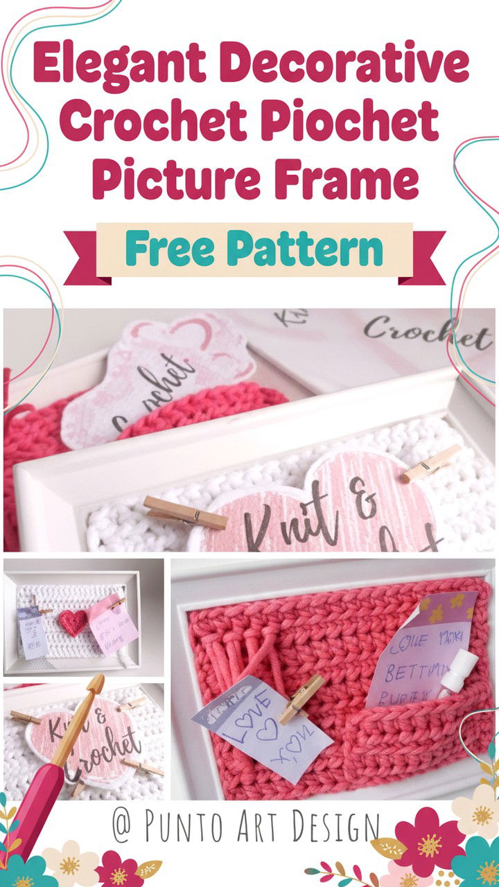 Elegant Decorative Crochet Picture Frame Free Pattern