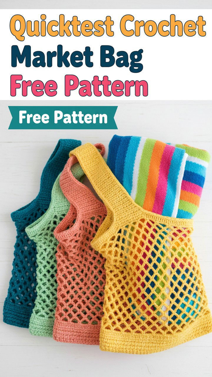 Lily Sugar 'n Cream Market Bag Pattern Summary