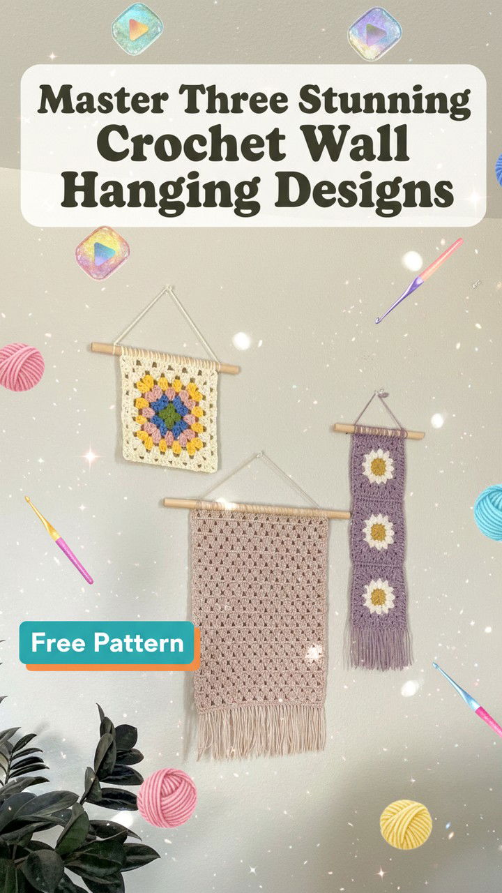 Master Three Stunning Crochet Wall Hanging Designs