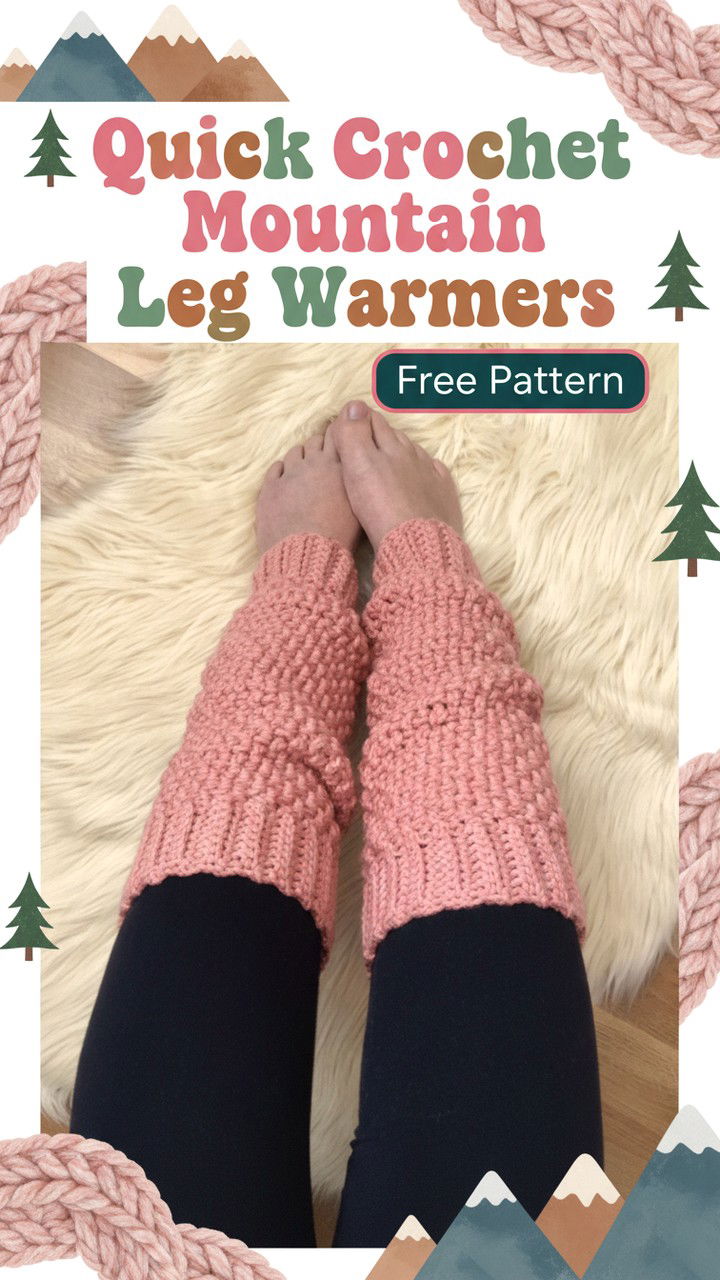 Quick Crochet Mountain Leg Warmers