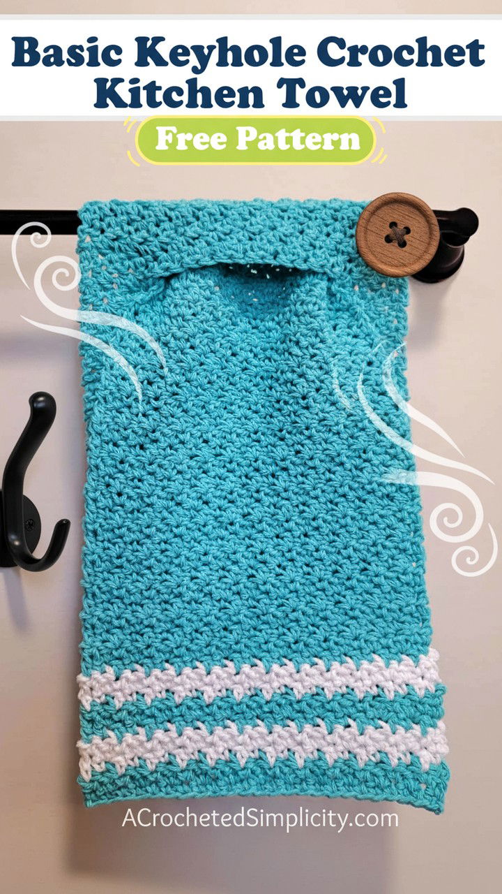 Creative Solutions for the Basic Keyhole Crochet Kitchen Hand Towel