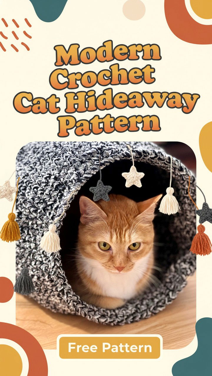 Modern Crochet Cat Hideaway Pattern