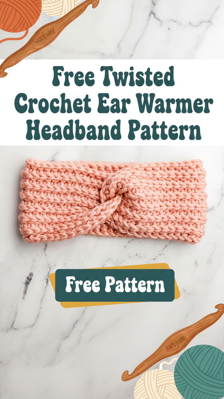 Crafting a Stylish Twisted Crochet Ear Warmer Headband