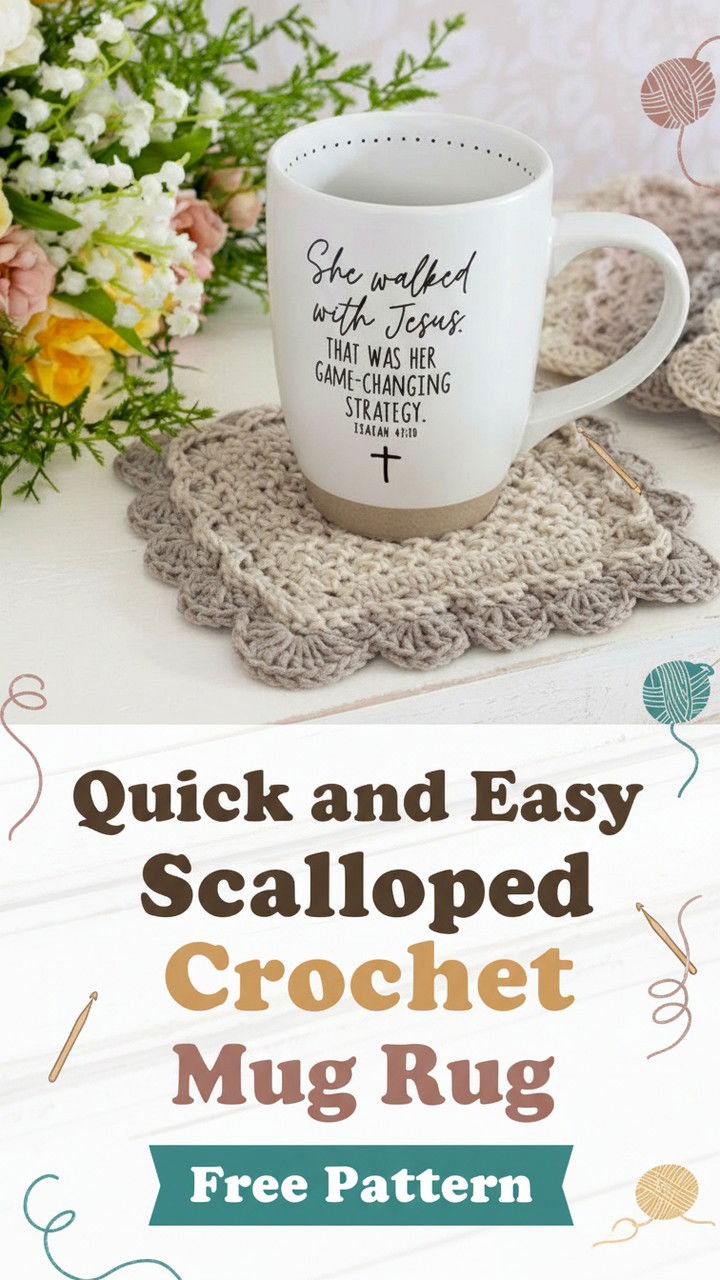 Mastering the Crochet Scalloped Mug Rug