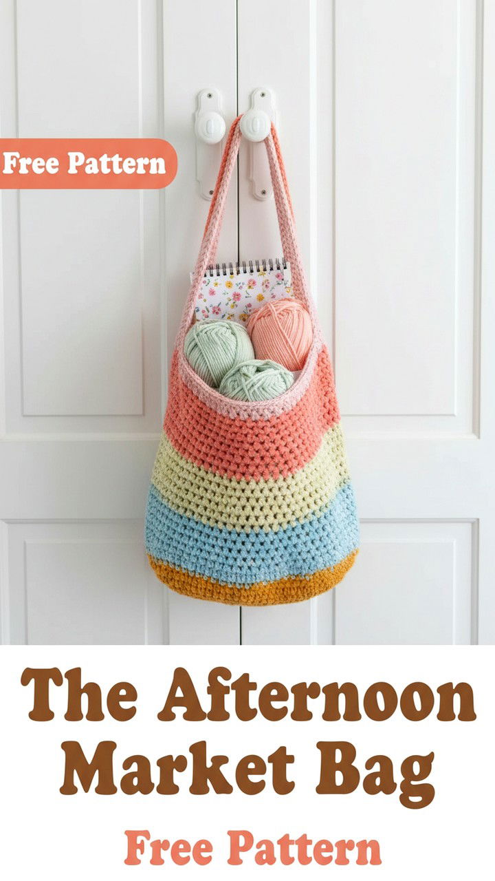 The Afternoon Market Bag Free Crochet Pattern