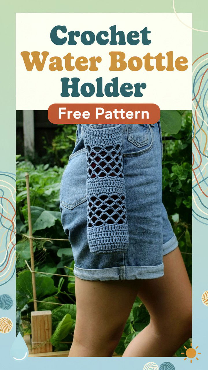 Essential Crochet Water Bottle Holder for Hands Free Summer