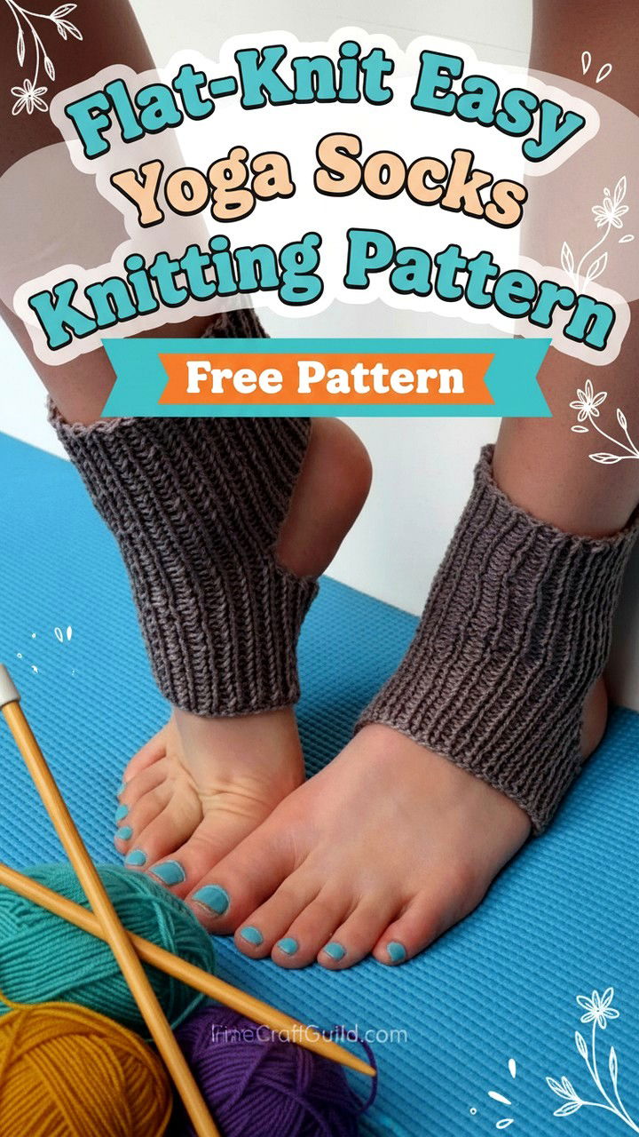Flat Knit Easy Yoga Socks Knitting Pattern