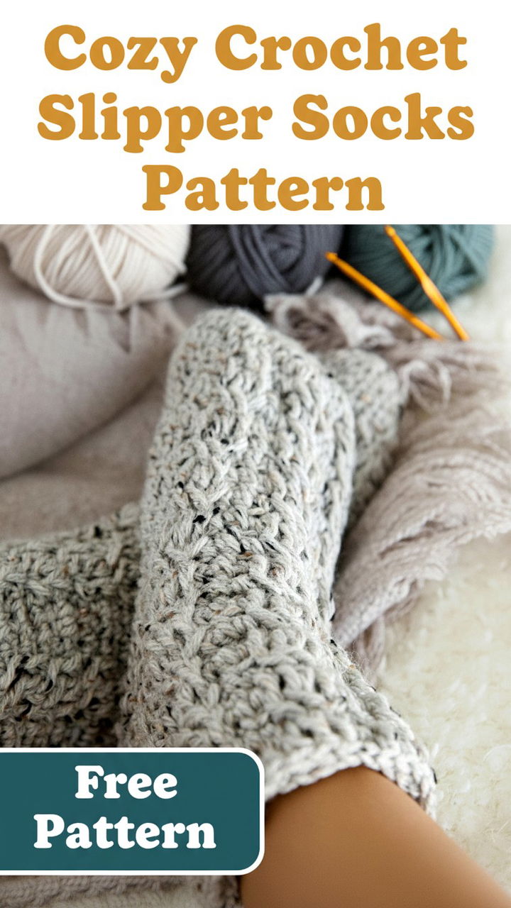 Cozy Crochet Slipper Socks Pattern