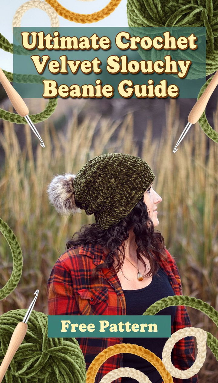 Crochet Velvet Slouchy Beanie Guide