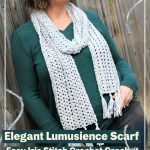 Elegant Luminescence Scarf Easy Iris Stitch Crochet Pattern
