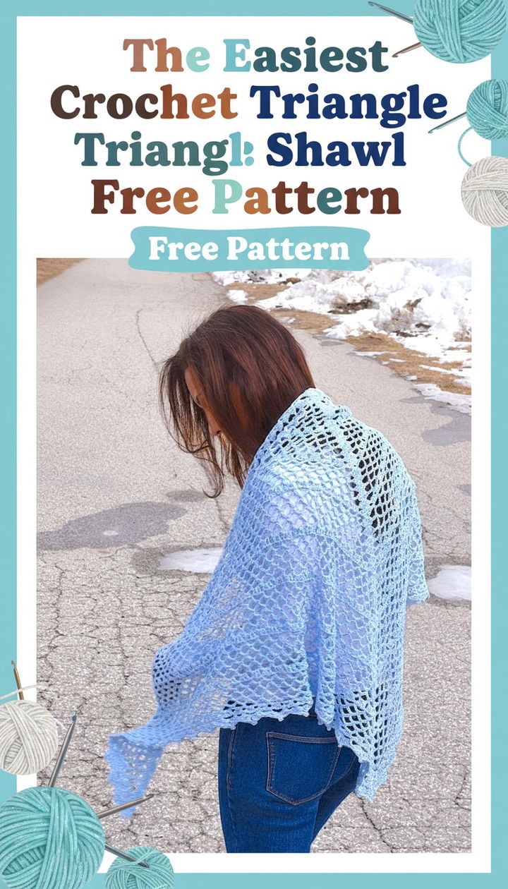 Mastering the Easiest Crochet Triangle Shawl for Beginners