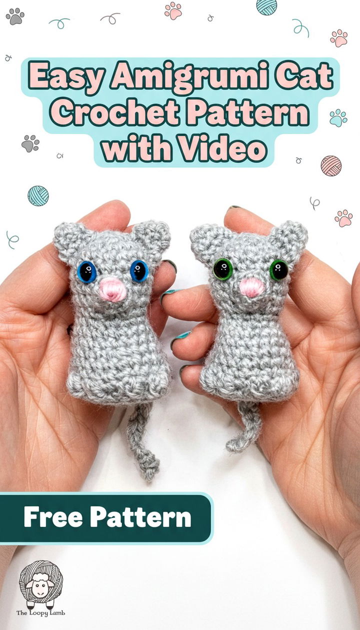 Mastering the Easy Amigurumi Cat Crochet Pattern with Video
