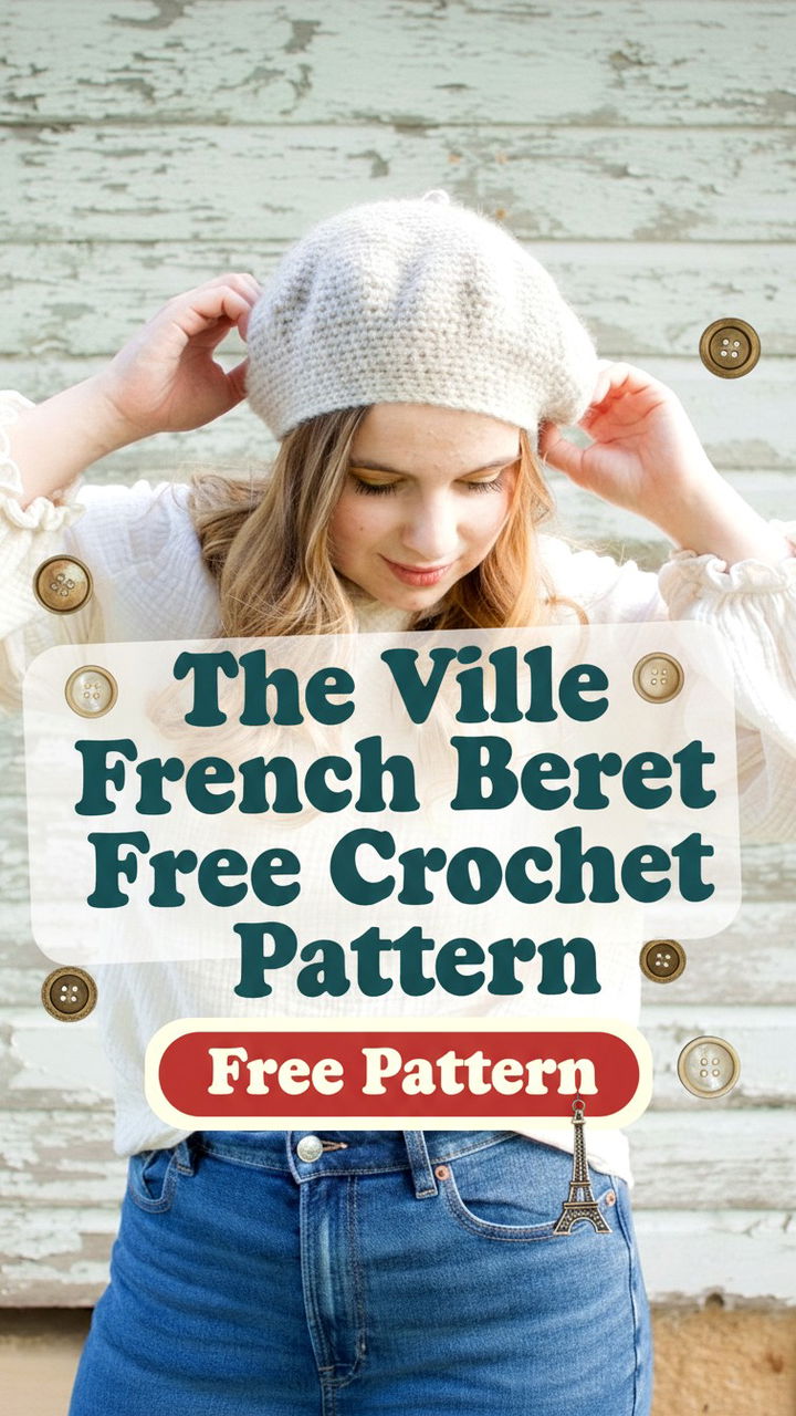 Sophisticated Style with The Ville Crochet French Beret