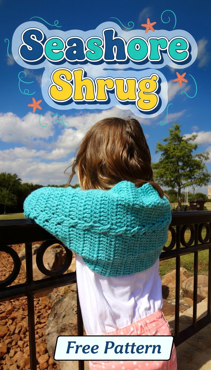 Embrace Coastal Style with the Seashore Crochet Shrug
