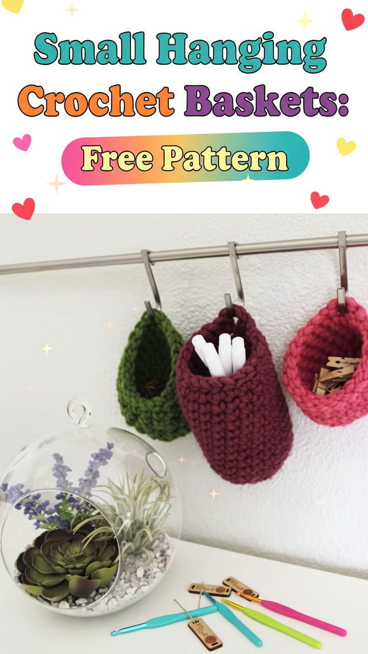 Functional Style with Small Hanging Crochet Baskets