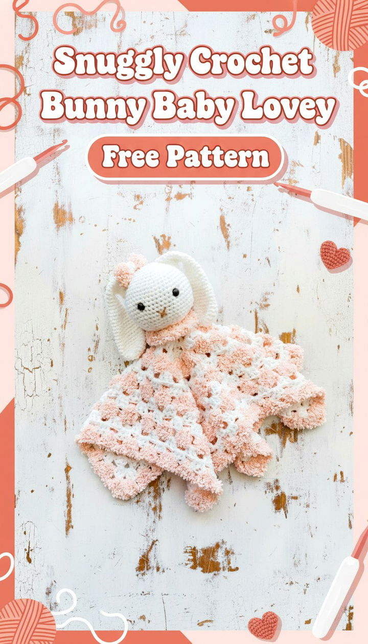 Snuggly Crochet Bunny Baby Lovey A Perfect Handmade Gift