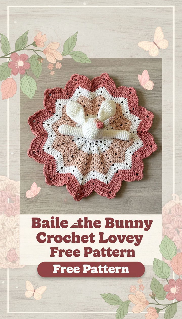 Bailee the Bunny Crochet Lovey A Charming Security Blanket Pattern