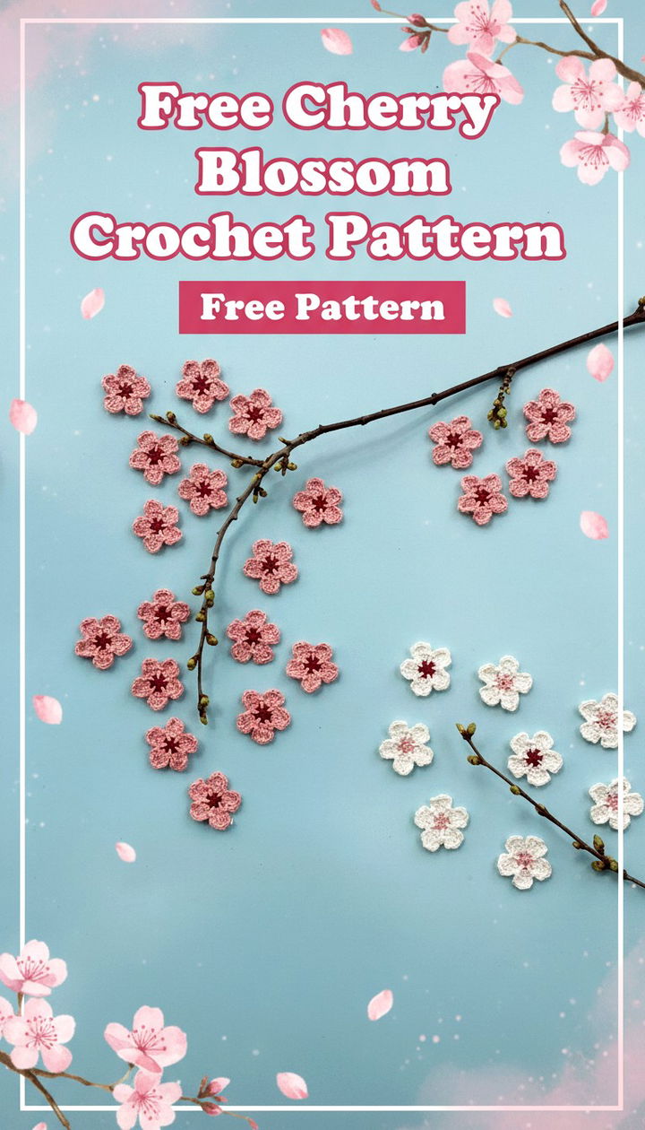 Free Cherry Blossom Crochet Pattern