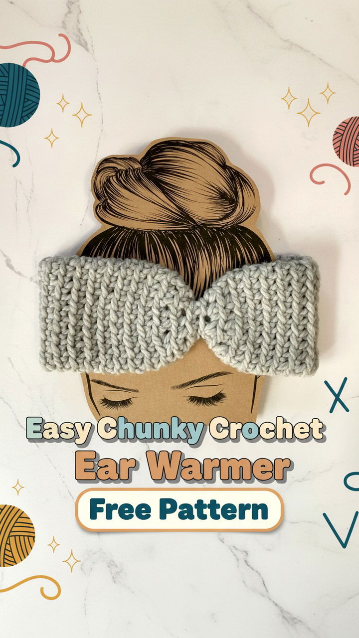 Effortless Chunky Crochet Ear Warmer Tutorial