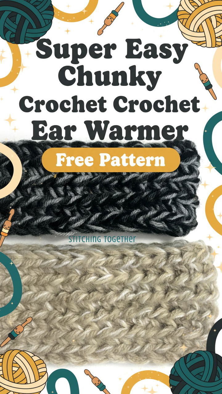 Beginner Friendly Super Easy Chunky Crochet Ear Warmer