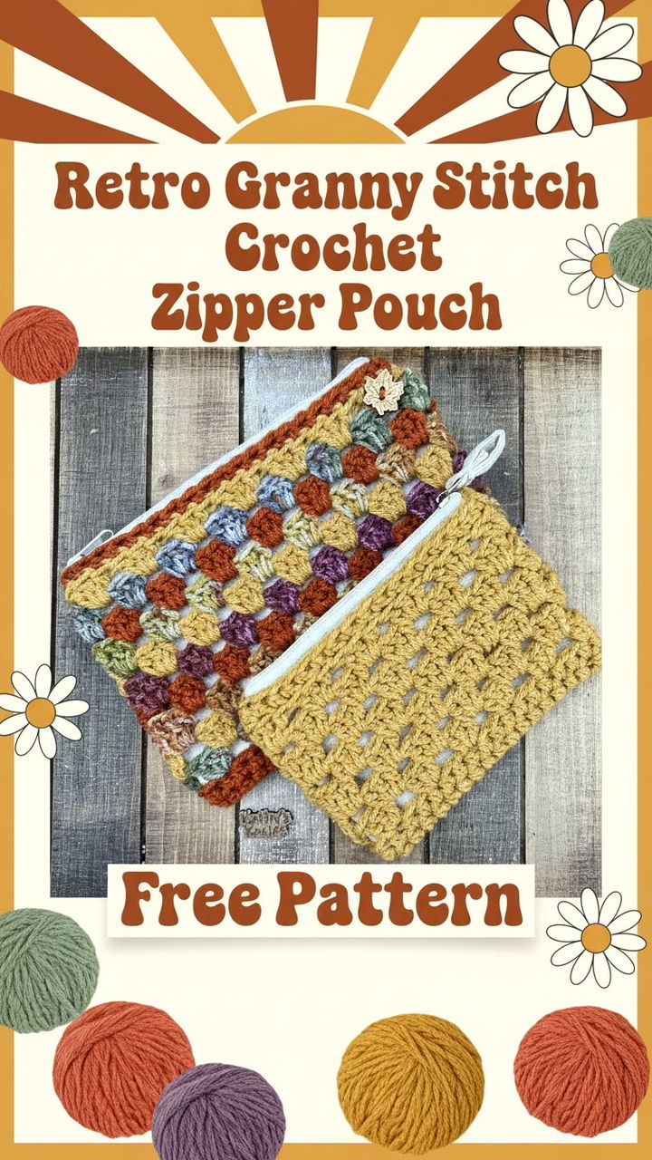 Ultimate Retro Granny Stitch Zipper Pouch Guide