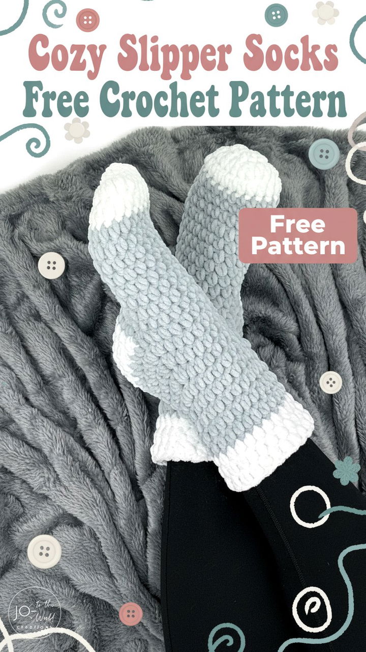 Cozy Slipper Socks Free Crochet Pattern