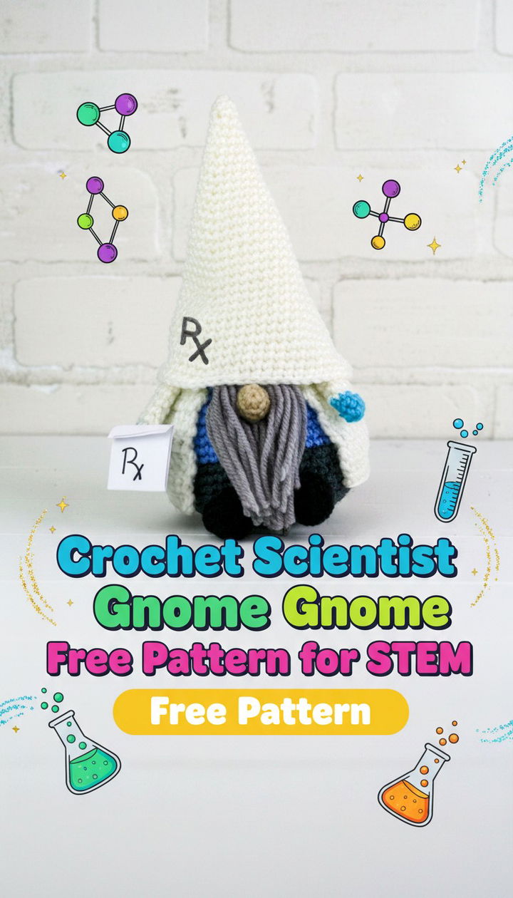 Craft Your Own Crochet Scientist Gnome A Tribute to Women in STEM