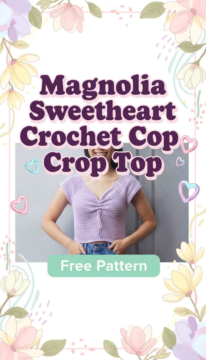 Create the Romantic Magnolia Sweetheart Crop Top