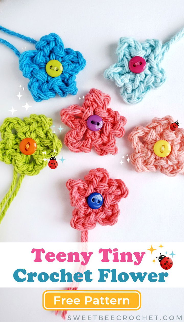 Delicate Teeny Tiny Crochet Flower Free Pattern