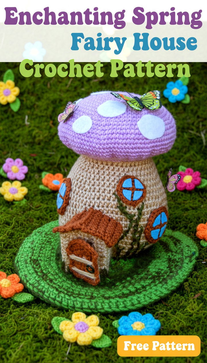 Enchanting DIY Spring Fairy House Crochet Guide