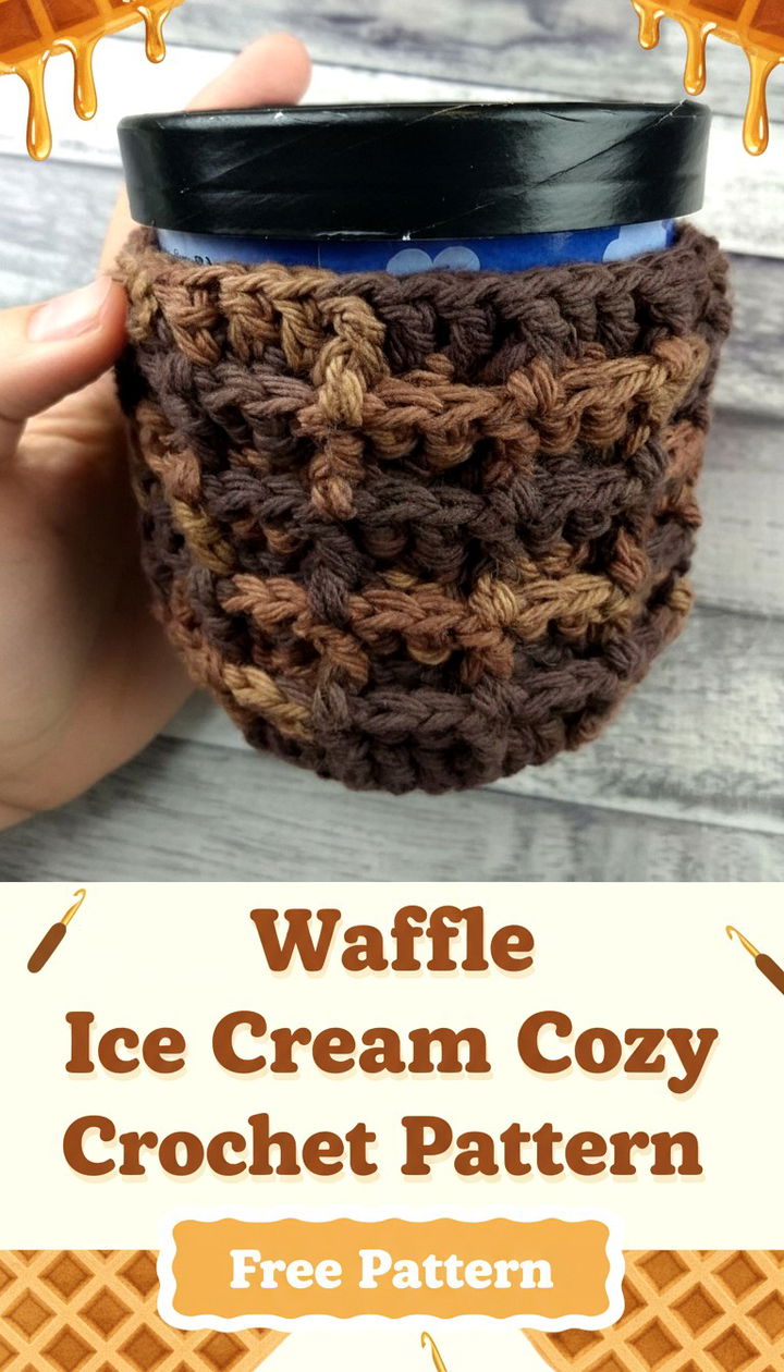 Mastering the Waffle Ice Cream Cozy Crochet Pattern