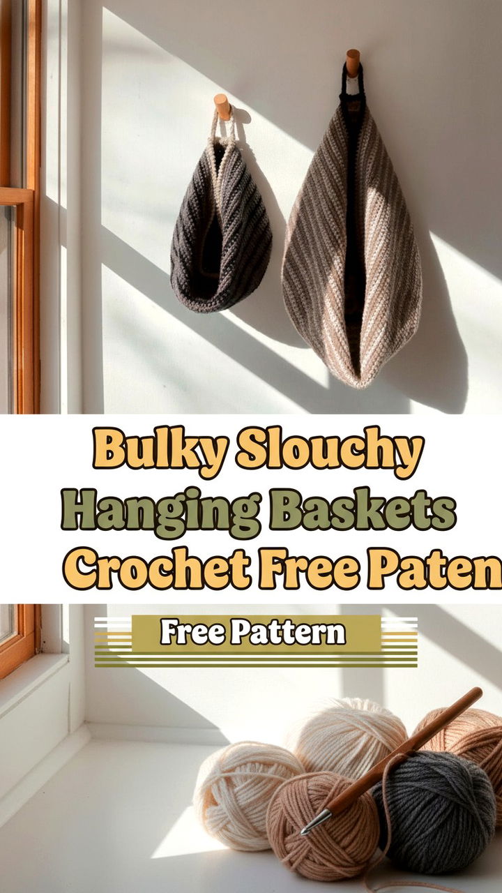 Maximize Storage with Bulky Slouchy Hanging Baskets