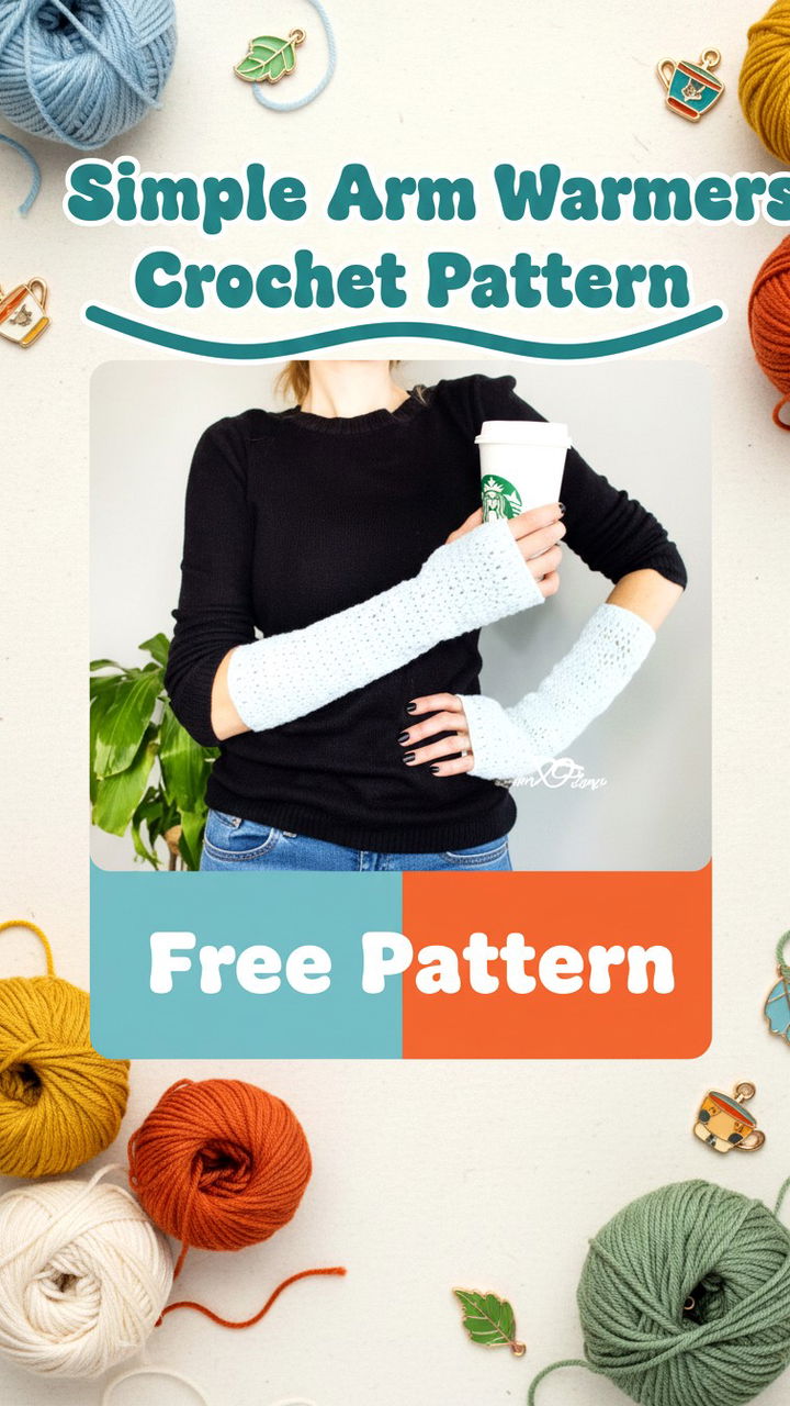 Step by Step Guide to Crafting Stylish Crochet Arm Warmers