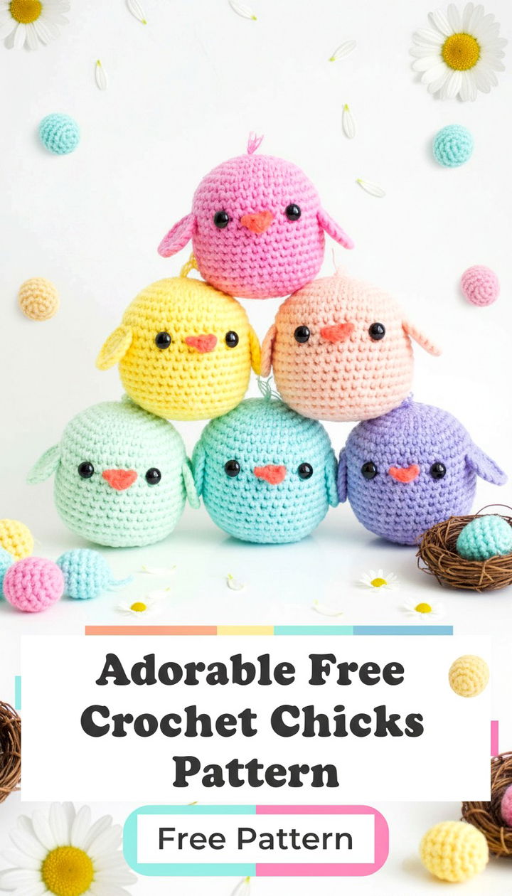 Adorable Free Crochet Spring Chicks Pattern