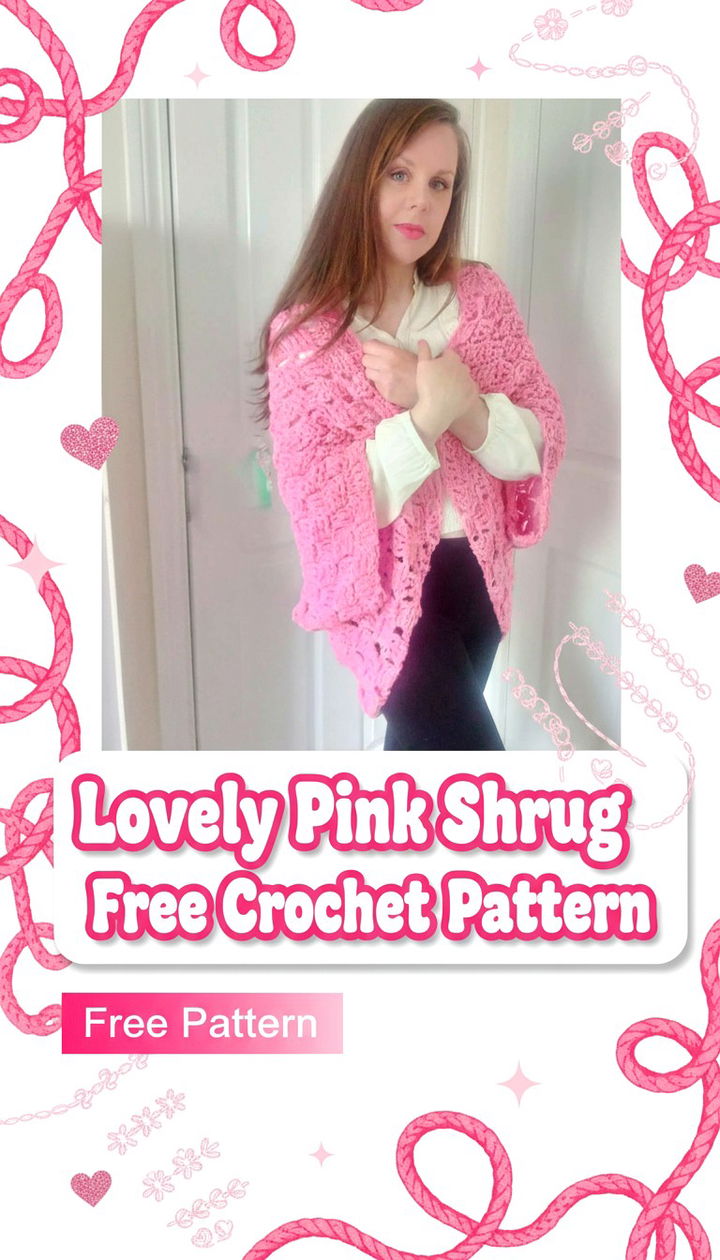 Craft the Perfect Layer with the Lovely Pink Crochet Shrug Pattern