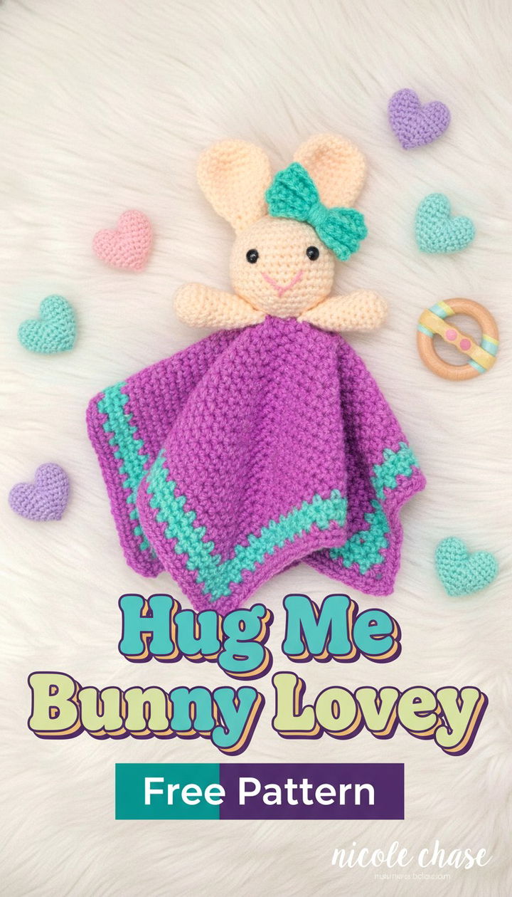 Heartwarming Hug Me Bunny Lovey Free Crochet Pattern