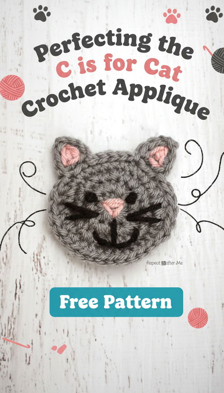 Perfecting the C is for Cat Crochet Applique