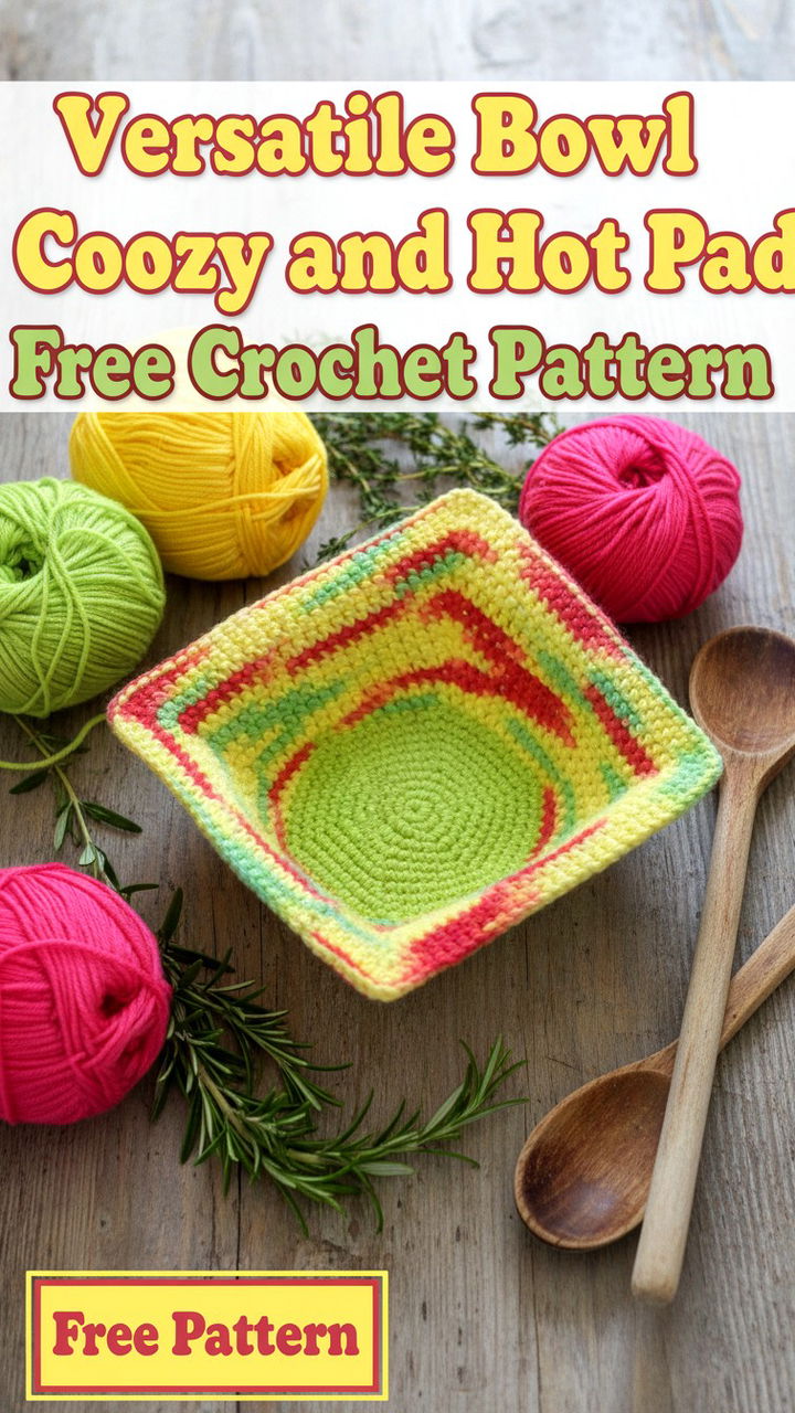 Versatile Bowl Cozy and Hot Pad Free Crochet Pattern