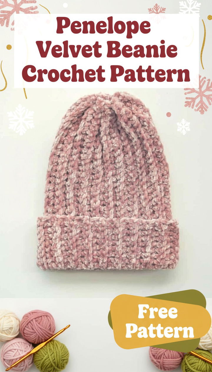 Crafting the Penelope Velvet Beanie Crochet Pattern