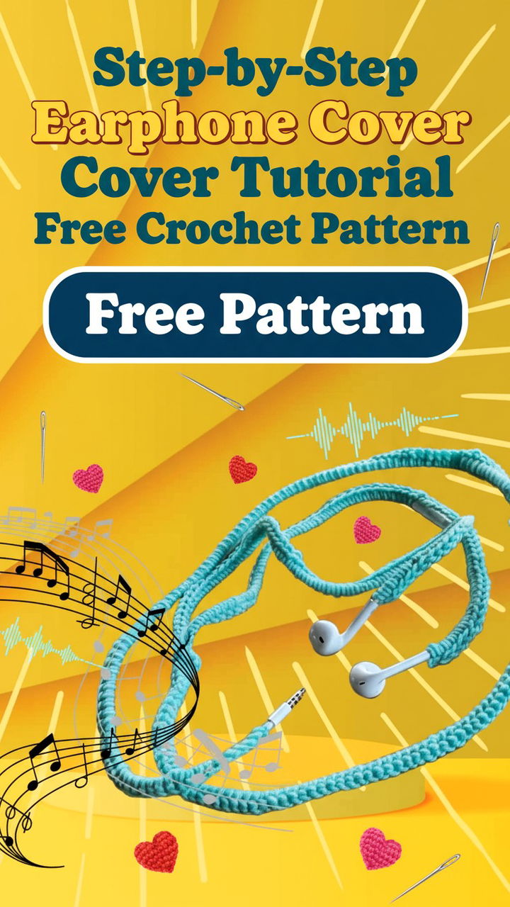 Step by Step Earphone Cover Tutorial Free Crochet Pattern
