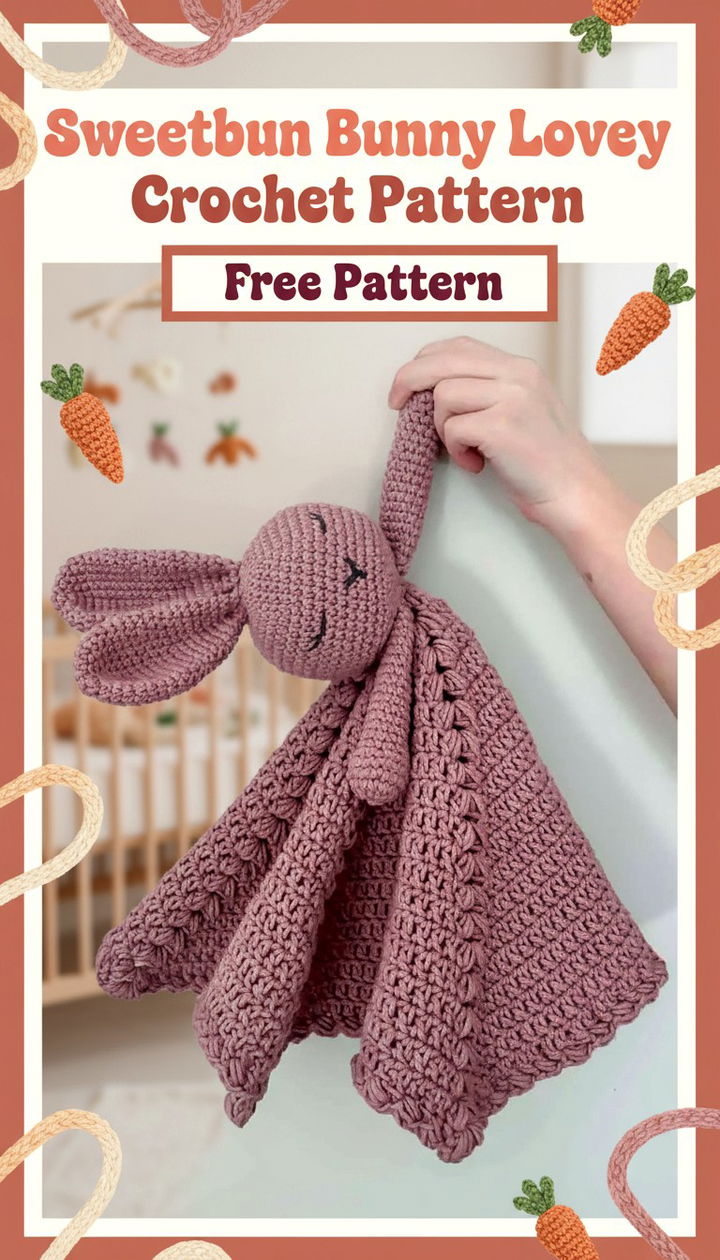 Whimsical Sweetbun Bunny Lovey Free Crochet Pattern