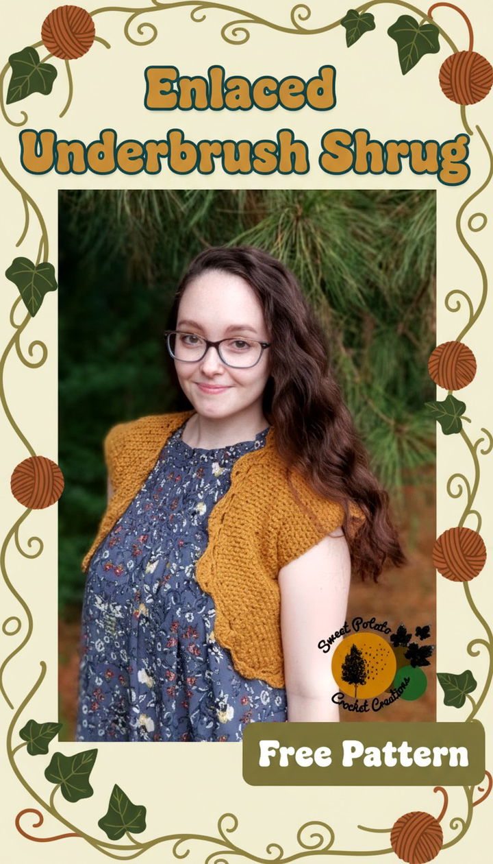 Discover Nature’s Elegance with the Enlaced Underbrush Shrug Crochet Pattern