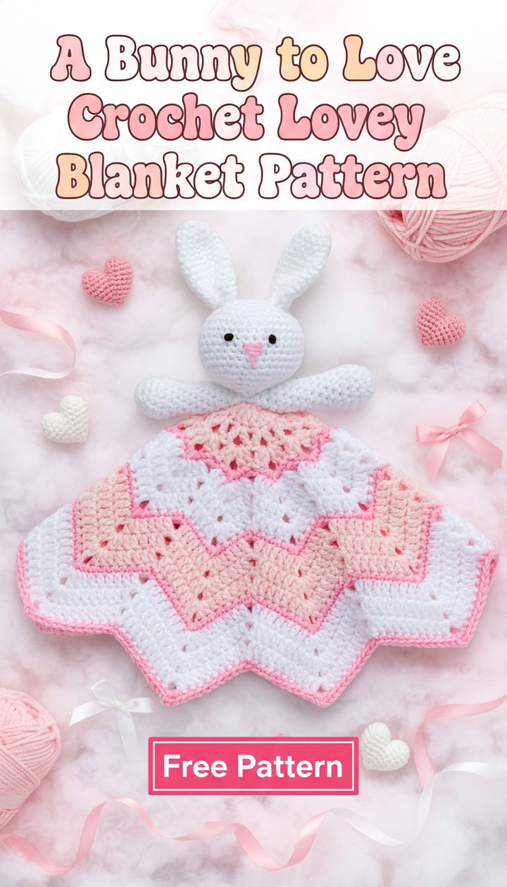 Heartfelt Crochet Lovey Blanket A Bunny to Love Free Pattern
