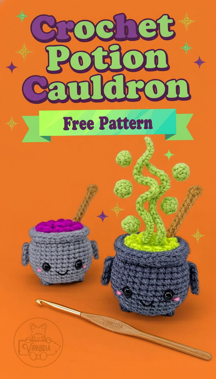 Stir Up Magic with the Crochet Potion Cauldron Free Pattern