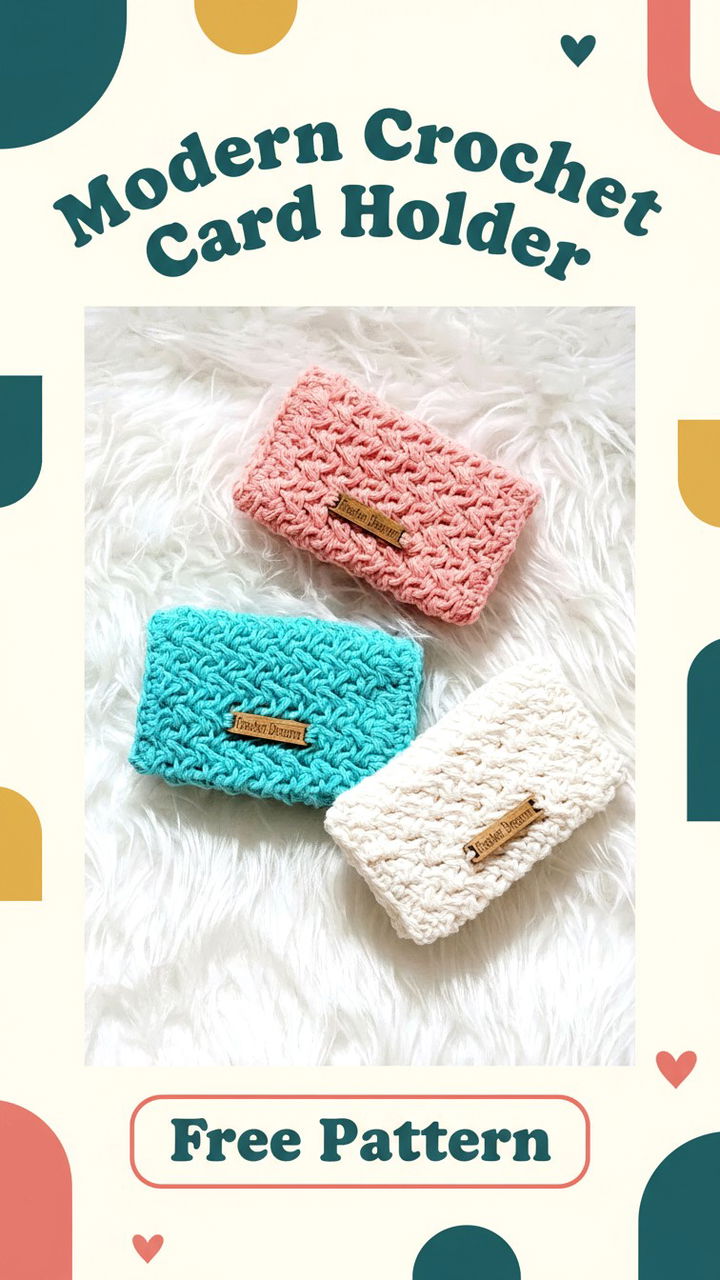 Streamline Your Essentials with a Chic Crochet Card Holder