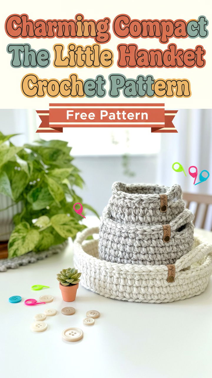 Charming Compact The Little Handle Basket Crochet Pattern
