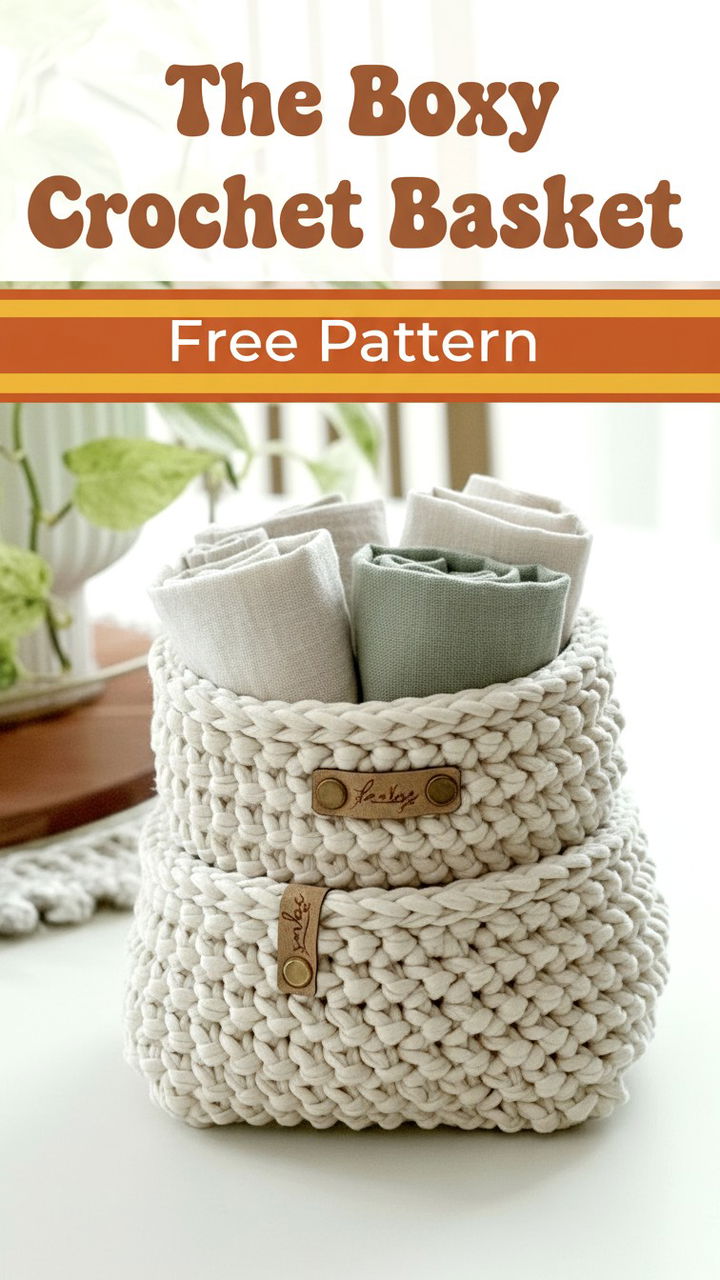 Discover the Functional Beauty of The Boxy Basket Crochet Pattern